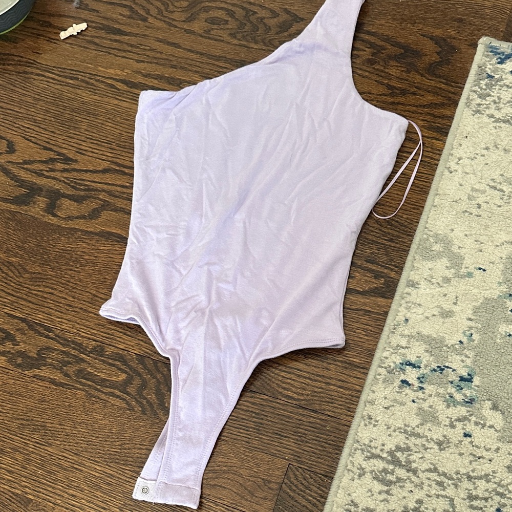 superdown Kids Lilac One Shoulder Bodysuit